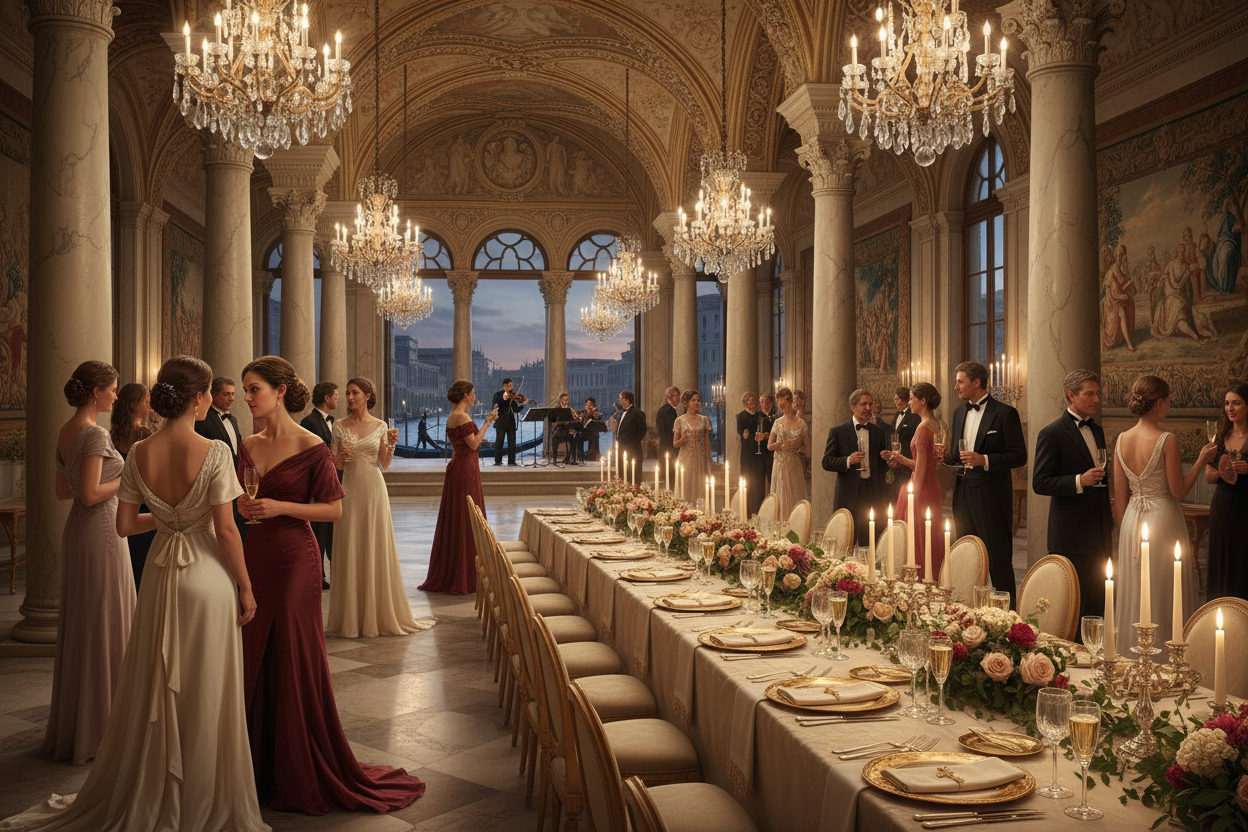 an elegant italian gala